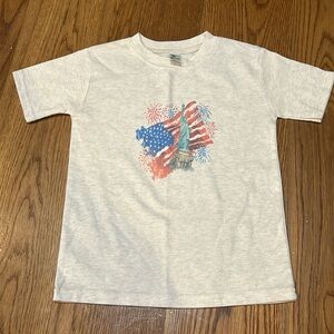 American flag sublimation tee Size 4 Never worn